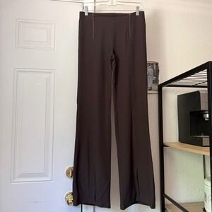MORGAN‎ DE TOI brown euro y2k vintage zipper low rise straight leg pants